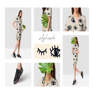 时尚简约女装连衣裙服装样机