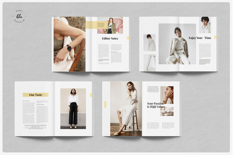 HANSLEY时尚摄影/服装杂志设计模板