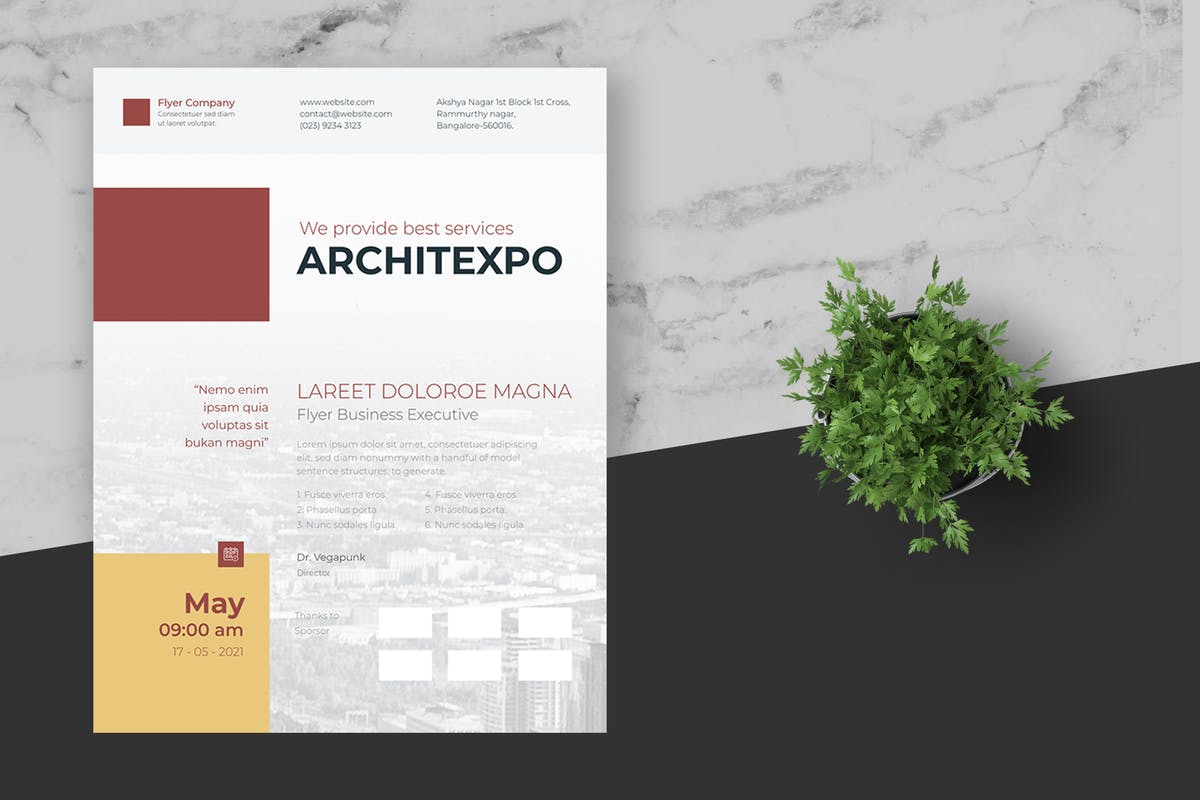 企业路演企业宣传活动海报模板 Clean & Minimal Business Event Flyer