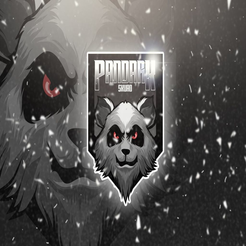 邪恶黑熊电子竞技队徽Logo模板 Pandark – Mascot & Esport Logo插图