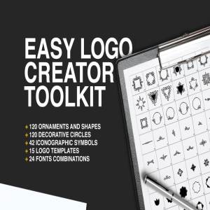 简约风格品牌商标设计套件 Easy Logo Design Creator Toolkit插图1