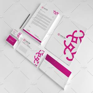 轻奢SPA品牌VI宣传物料模板 Luxury Spa Stationery Set