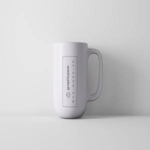 咖啡陶瓷杯外观设计PSD样机模板 Minimal Coffee Mug Mockup PSD