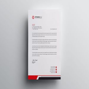 信息科技企业信封设计模板v1 Letterhead插图4