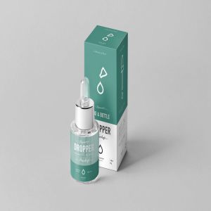 化妆品玻璃滴管样机模板3 Dropper Bottle Mock-up 3