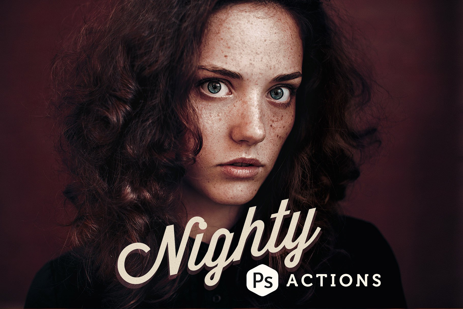 暗色调夜间模式照片特效PS动作 Nighty Artistic Photoshop Actions