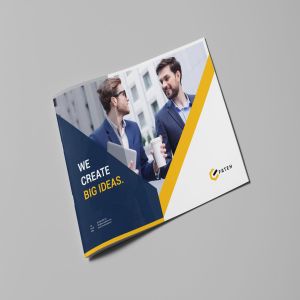 金融咨询公司企业介绍画册设计模板v2 Business Brochure Vol.2 Landscape