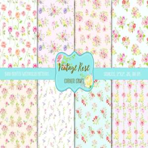 复古花样玫瑰图案纹理 Pattern Vintage Rose