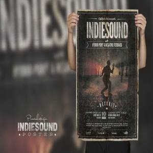 复古独立音乐节海报传单模板 Indiesound – Vintage Poster