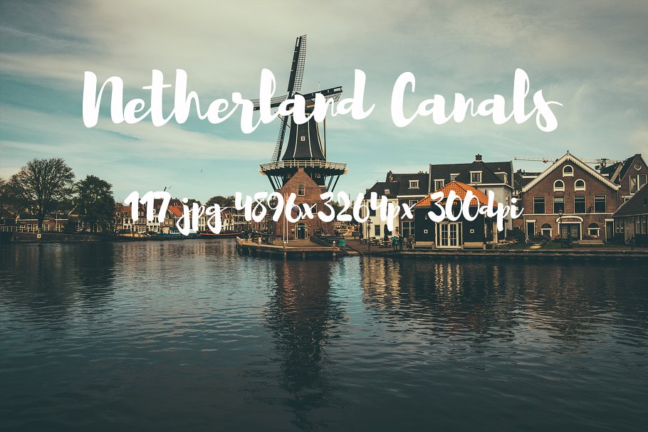 荷兰运河景色照片素材 Netherlands canals photo pack
