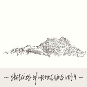 山峰素描素材集 Set of sketches of mountain, vol. 4插图1