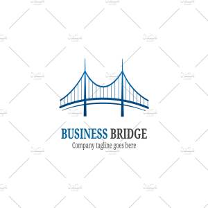 商业桥梁形象图形Logo模板 Business Bridge Logo