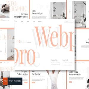 极力推荐的一款企业业务宣传PPT幻灯片模板 Webpro – Powerpoint Template