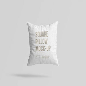 方形枕头抱枕外观设计样机模板 Square Pillow Mockup