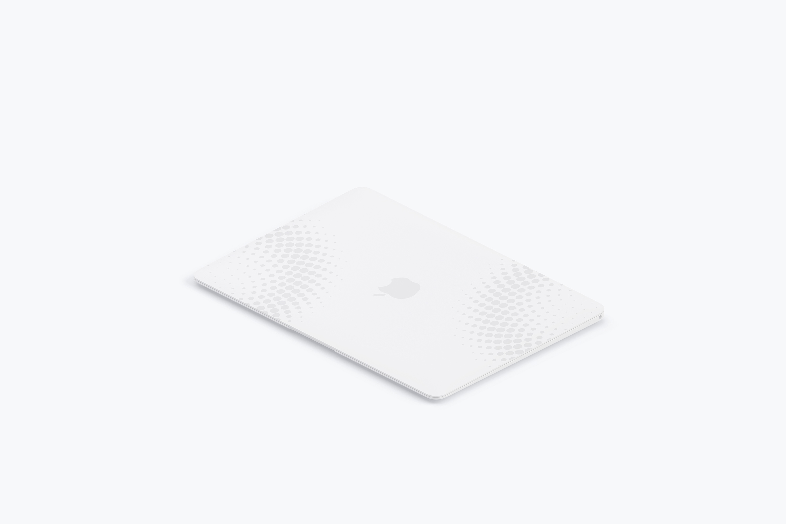 高端笔记本电脑MacBook左视图样机素材02 Clay MacBook Mockup, Isometric Left View 02