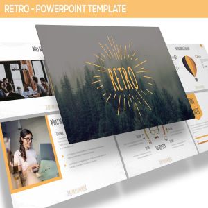 复古棕色多用途PPT幻灯片模板 Retro – Powerpoint Template