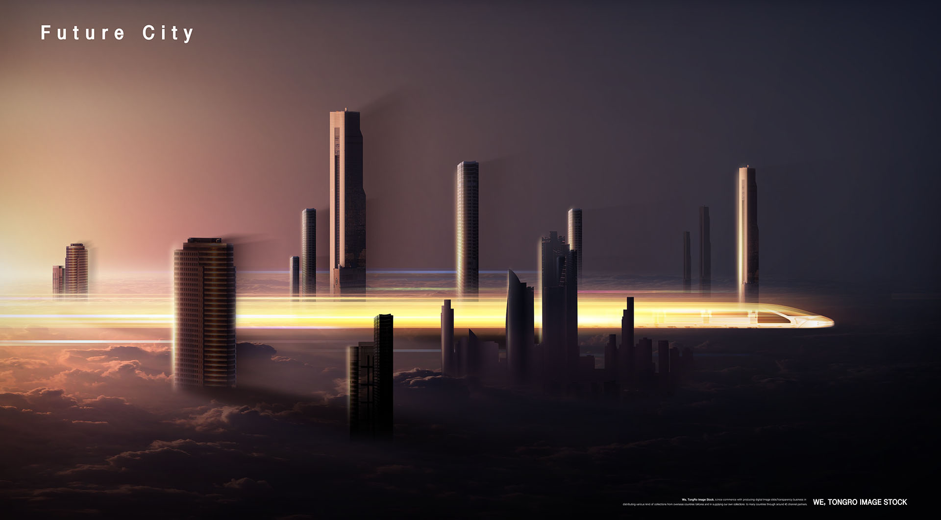 速度高铁光速相关的创意概念海报素材PSD下载