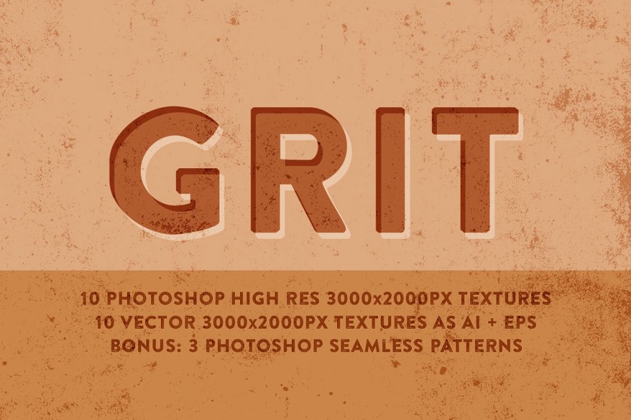 印刷油墨斑迹做旧纹理 Grit Textures + Patterns