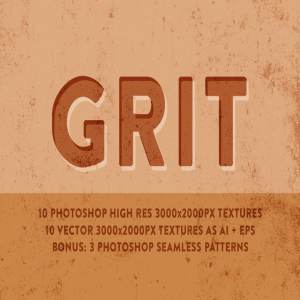 印刷油墨斑迹做旧纹理 Grit Textures + Patterns