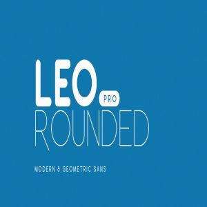 平面设计印刷/网页设计排版英文字体 Leo Rounded Pro