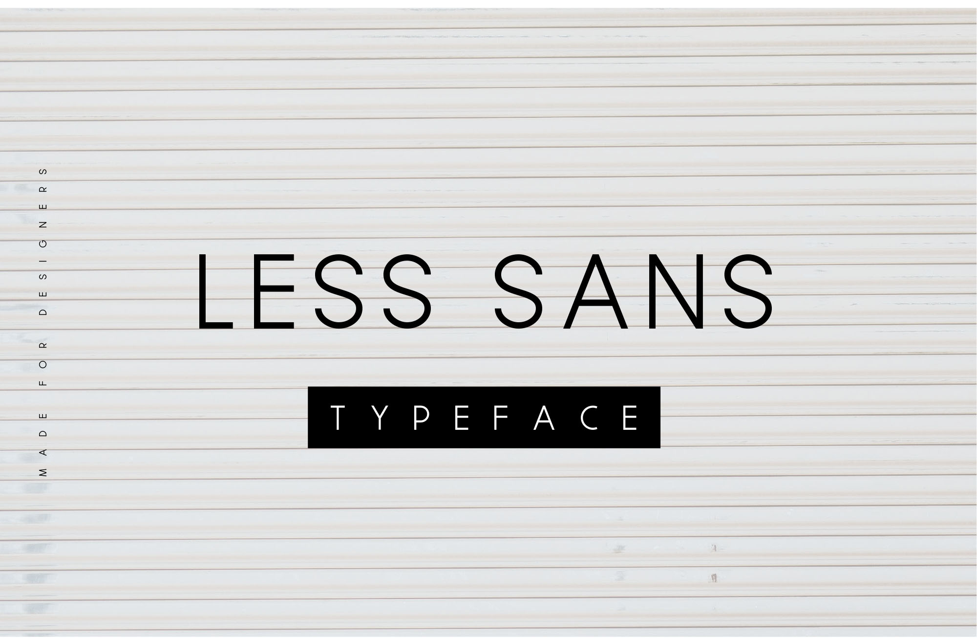 简约美英文无衬线设计字体 Less Sans Minimal Typeface