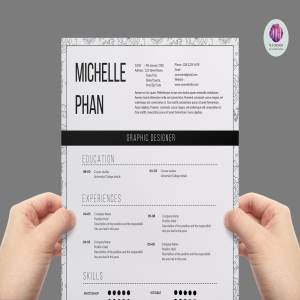 现代电子简历模板 Modern 1 page resume