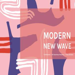 现代抽象彩色波纹图案纹理 Modern New Wave | Patterns