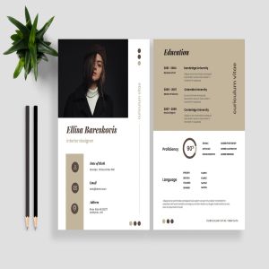 极简排版设计个人简历模板 Resume CV Template 17