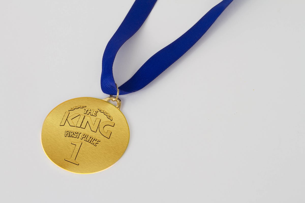 金奖章/奖牌样机设计模板 Golden Medal Mock Up