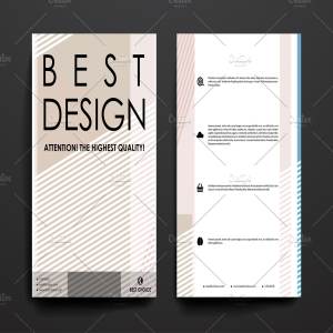 简约小册子模板 Set of Beautiful Brochures