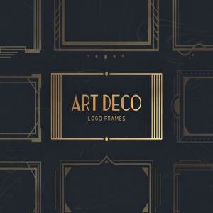 16款Logo标志艺术装饰架 16 Art Deco Logo Frames
