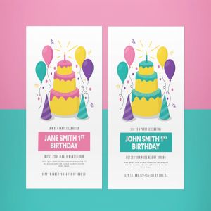 周年庆/生日会海报设计模板 Birthday Party