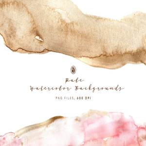 浅色水彩背景 Pale Watercolor Backgrounds