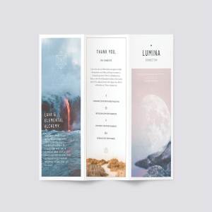 简约现代三折页小册子模板 LUMINA Trifold Brochure