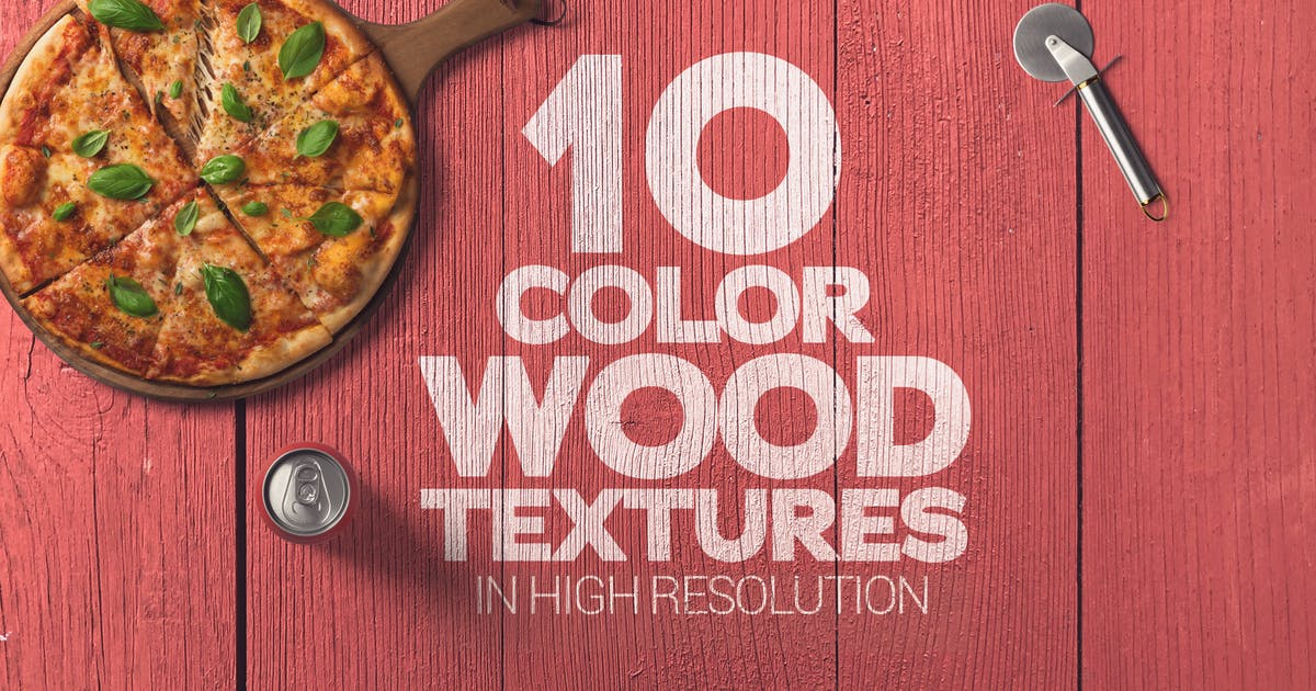彩色木板木纹背景素材 Color Wood Textures x10