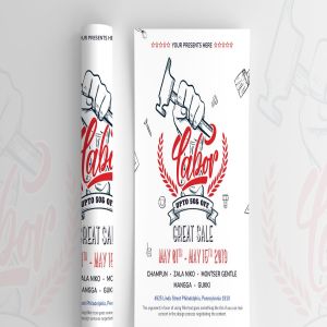 劳动节假日折扣销售海报传单模板04