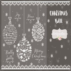 20款圣诞节主题装饰球剪贴画PNG素材 Christmas Ball cliparts插图1