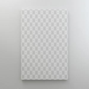 挂墙方形画布画框正视图样机素材 Square Canvas Mockup Hanging on Wall, Front View