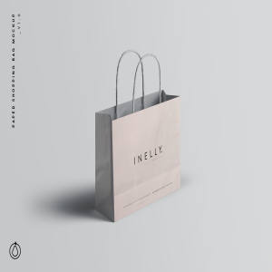 品牌商店购物纸袋设计效果图样机PSD模板 Paper Shopping Bag Mockup (PSD)