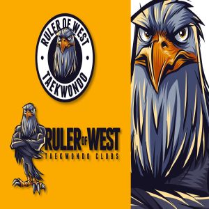 老鹰吉祥物形象Logo模板 Eagle Mascot Logo