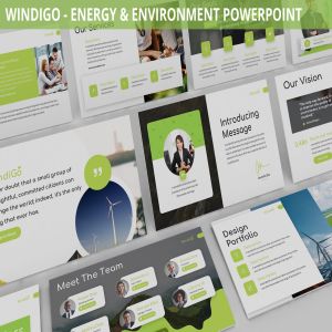 能源与环境主题PPT幻灯片模板 Windigo – Energy & Environment Powerpoint Template