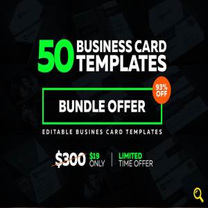 50张创意名片模板集合 50 Creative Business Card Bundle插图1