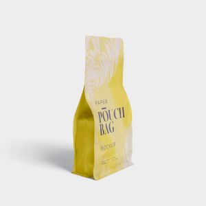 零食包装纸袋/塑料袋设计效果图样机 Paper Pouch Bag Mockup