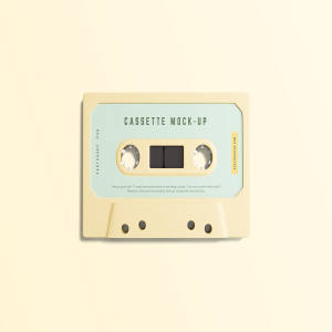 复古音乐磁带外观设计样机模板 Simple Cassette Mockup