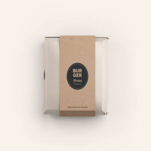 汉堡包装盒设计效果图样机模板 Burger Box Package Mockup
