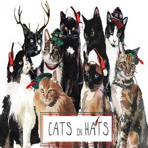 手绘水彩猫咪素材剪贴画合集 Watercolor Cat Illustration Clipart