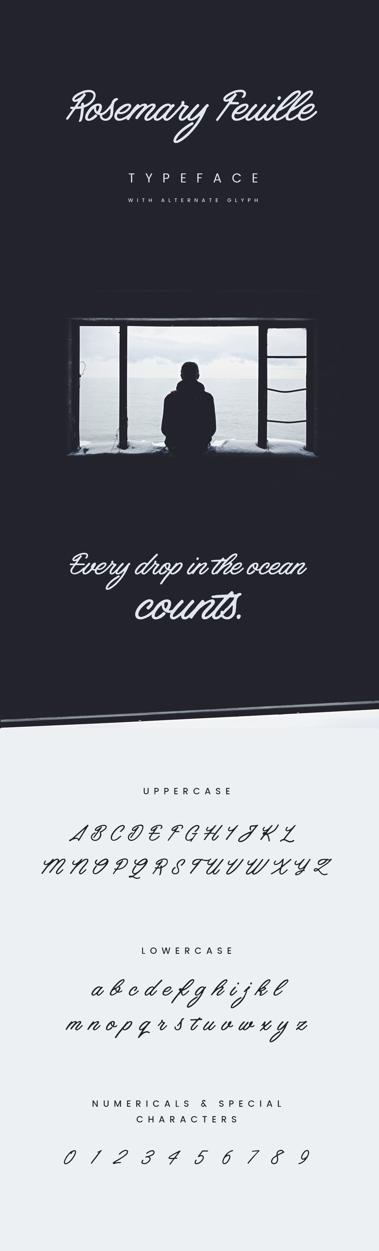 英文连笔书法字体下载 Rosemary Feuille Tyepface