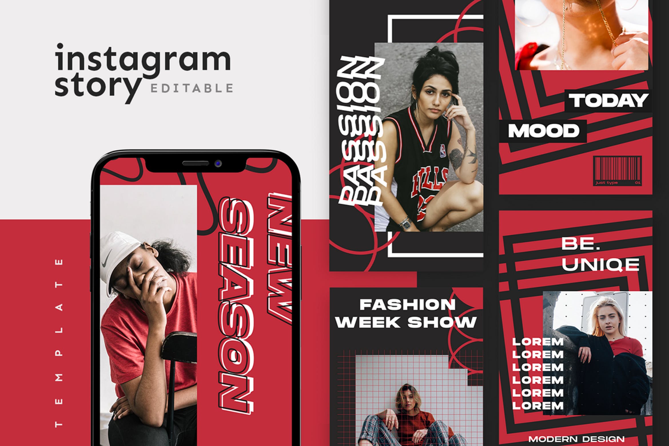 时尚运动品牌营销Instagram推广设计素材 Instagram Story Template
