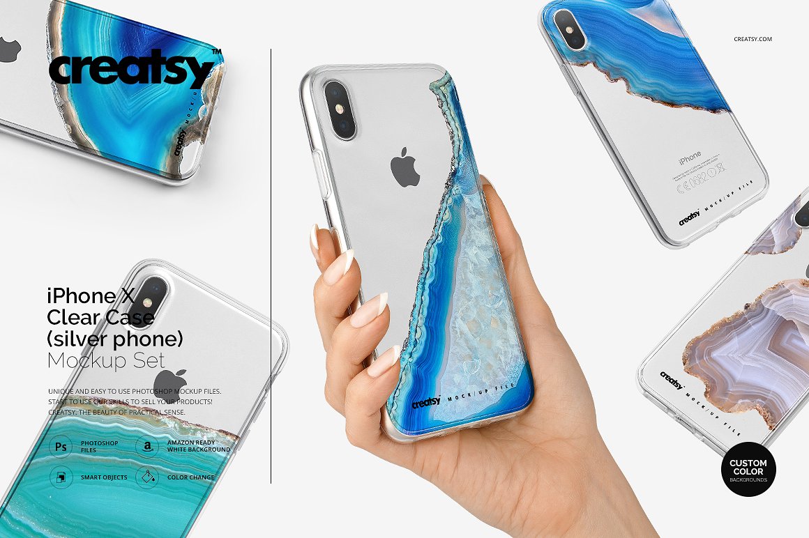 iPhone X样机展示模型mockups