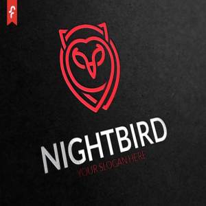 猫头鹰图形Logo模板 Night Bird Logo插图2